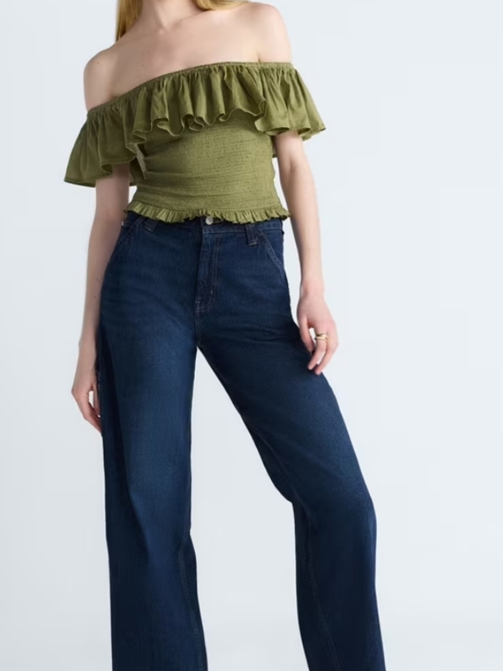 Off The Shoulder Ruffle TubeTop NWT - Picture 4 of 8